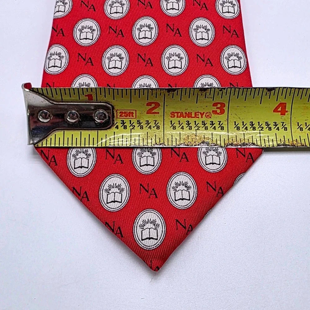 Vineyard Vines Mens Newark Academy Silk Tie Red Custom Collection Made in USA